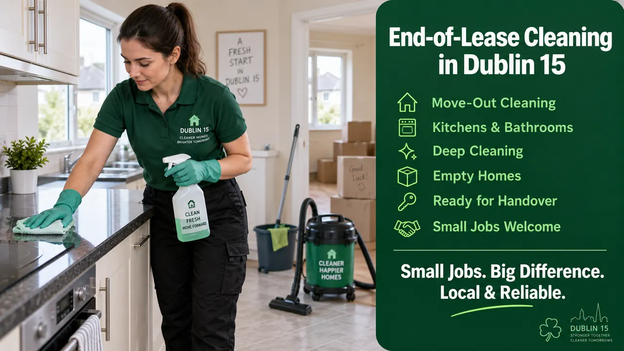 Illustrative image for end-of-lease cleaning enquiries in Dublin 15